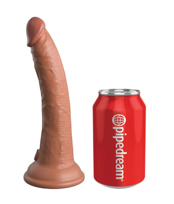 KING COCK - ELITE REALISTIC SILICONE DILDO 17.8 CM CARAMEL