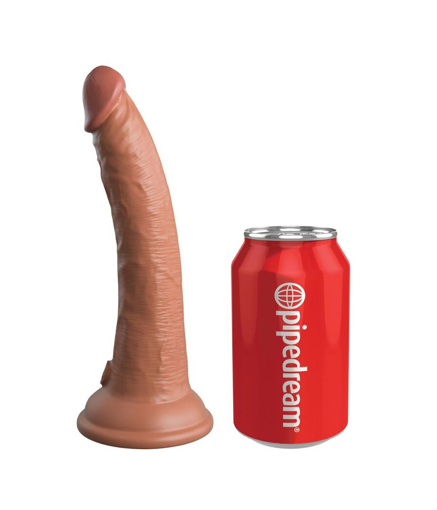 KING COCK - ELITE REALISTIC SILICONE DILDO 17.8 CM CARAMEL