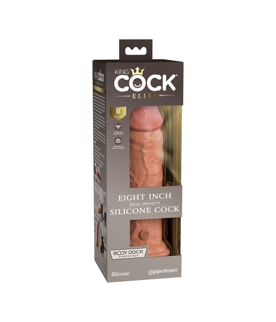 KING COCK - ELITE DILDO REALISTICO IN SILICONE 20.3 CM CARAMEL