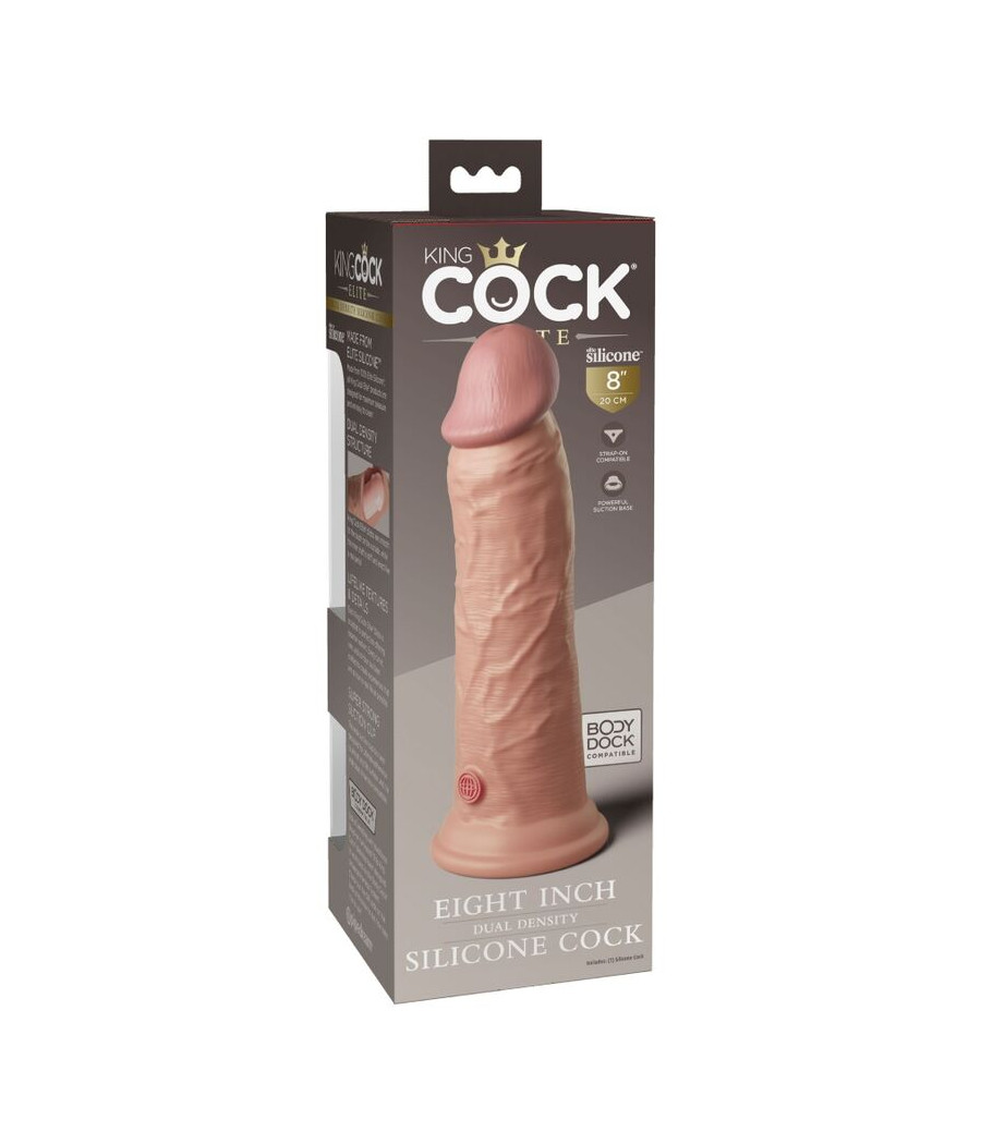 KING COCK - ÉLITE DILDO REALÍSTICO SILICONA 20.3 CM