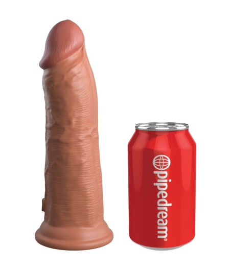 KING COCK - ELITE REALISTISCHER DILDO MIT VIBRATION UND SILIKON 20.3 CM KARAMELL