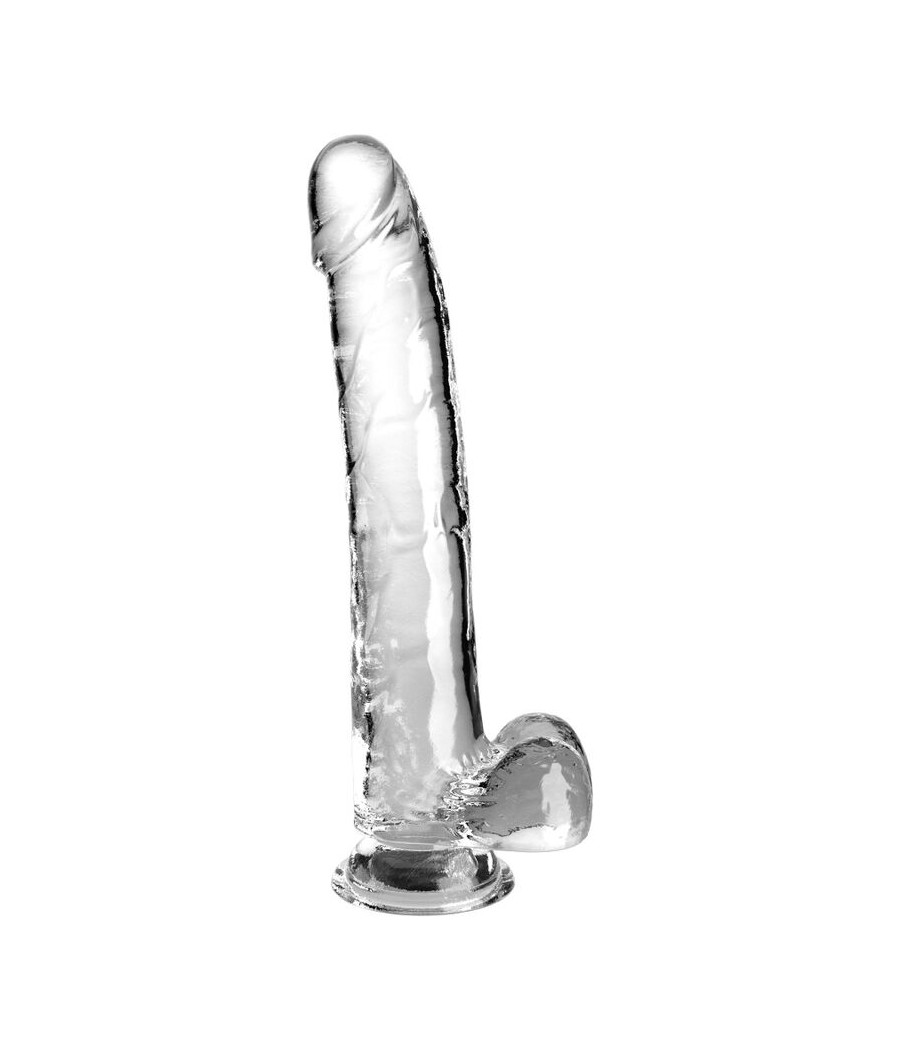 KING COCK - CLEAR DILDO MIT HODEN 24.8 CM TRANSPARENT