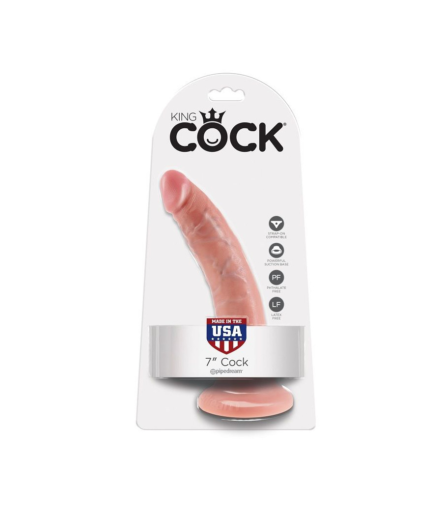 KING COCK - 7 DILDO FLESH 17.8 CM