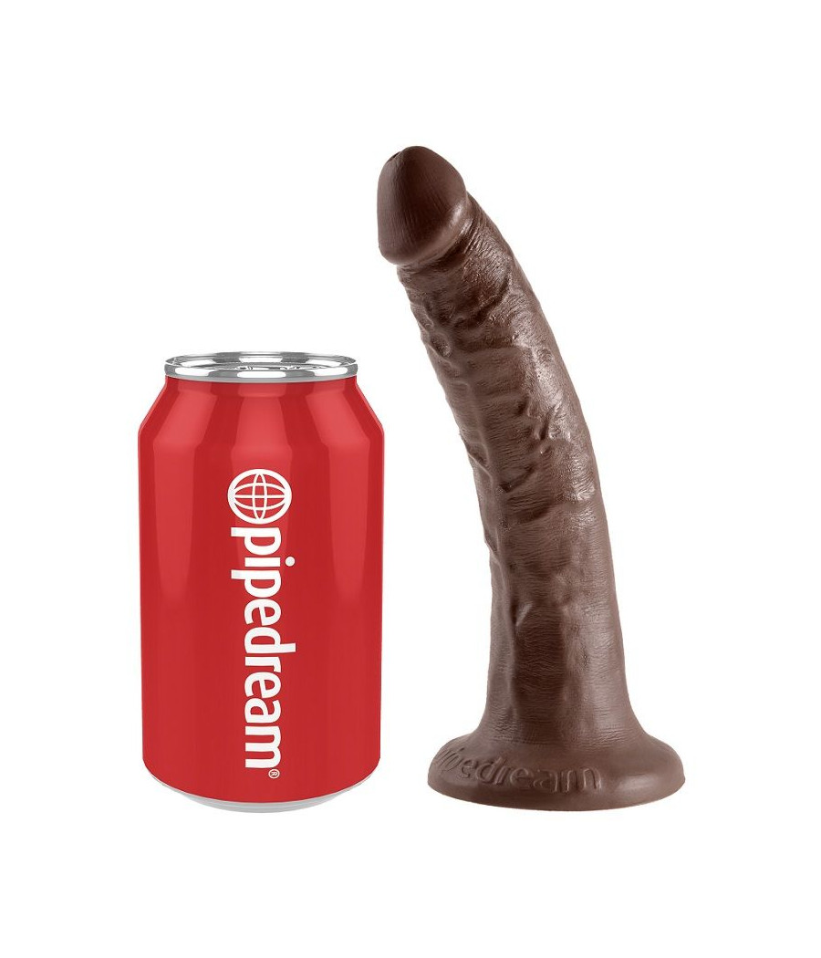 KING COCK - 7 PENE COLOR CHOCOLATE 17.8 CM