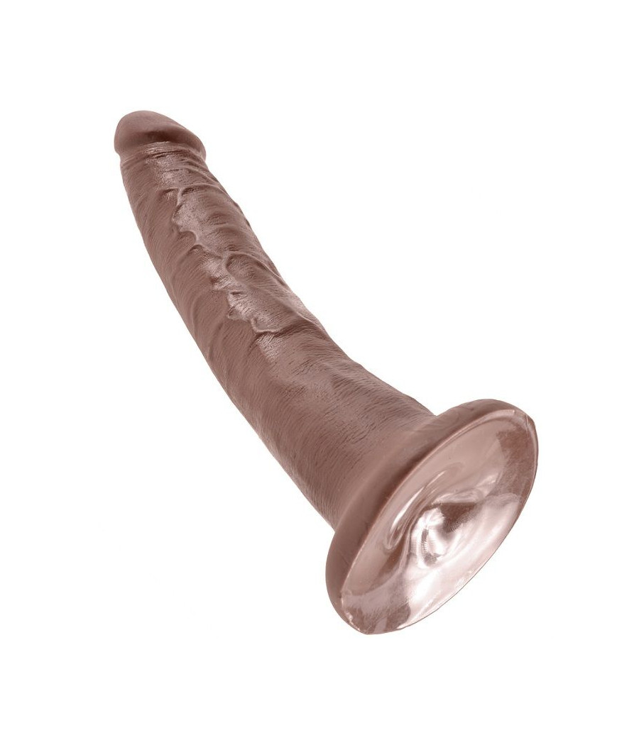 KING COCK - 7 DILDO CHOCOLATE 17.8 CM