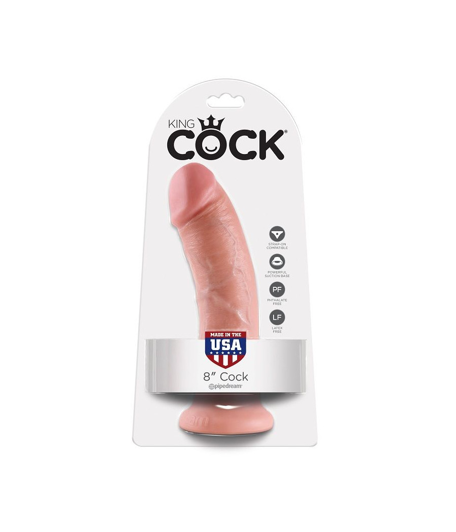 KING COCK - 8 PENE NATURAL 20.3 CM