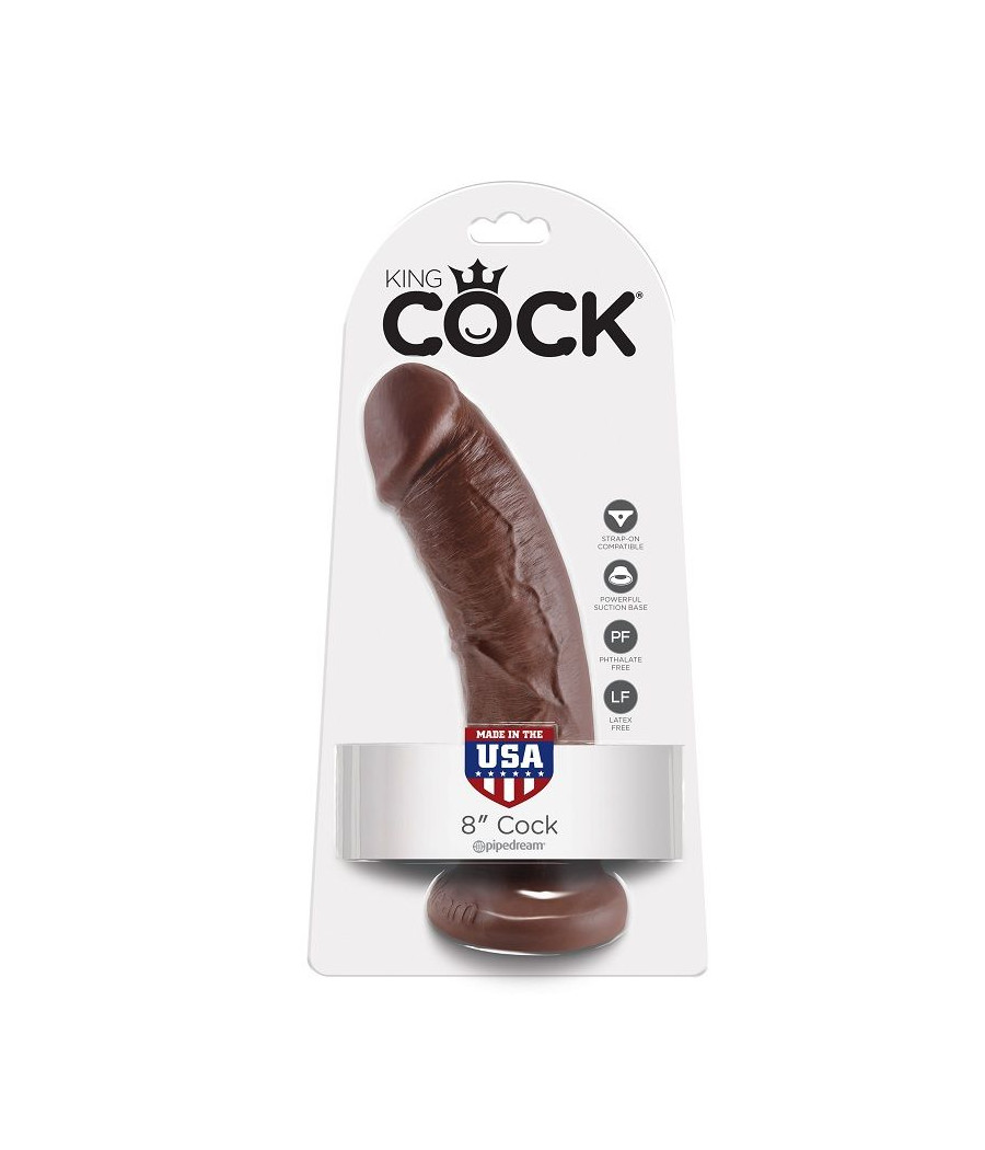 KING COCK - 8 DILDO BROWN 20.3 CM