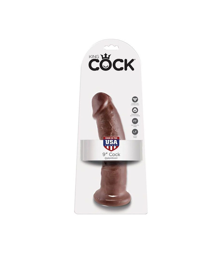KING COCK - 9 DILDO BROWN 22.9 CM