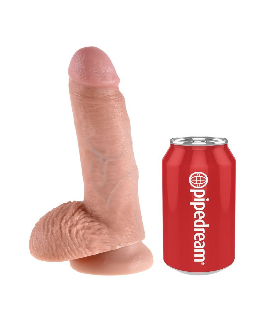 KING COCK - 7 PENE REALÍSTICO NATURAL 17.8 CM
