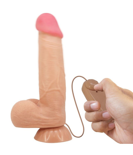 PRETTY LOVE - SLIDING SKIN SERIES DILDO REALÍSTICO CON VENTOSA PIEL DESLIZANTE CONTROL REMOTO  NATURAL 21.8 CM