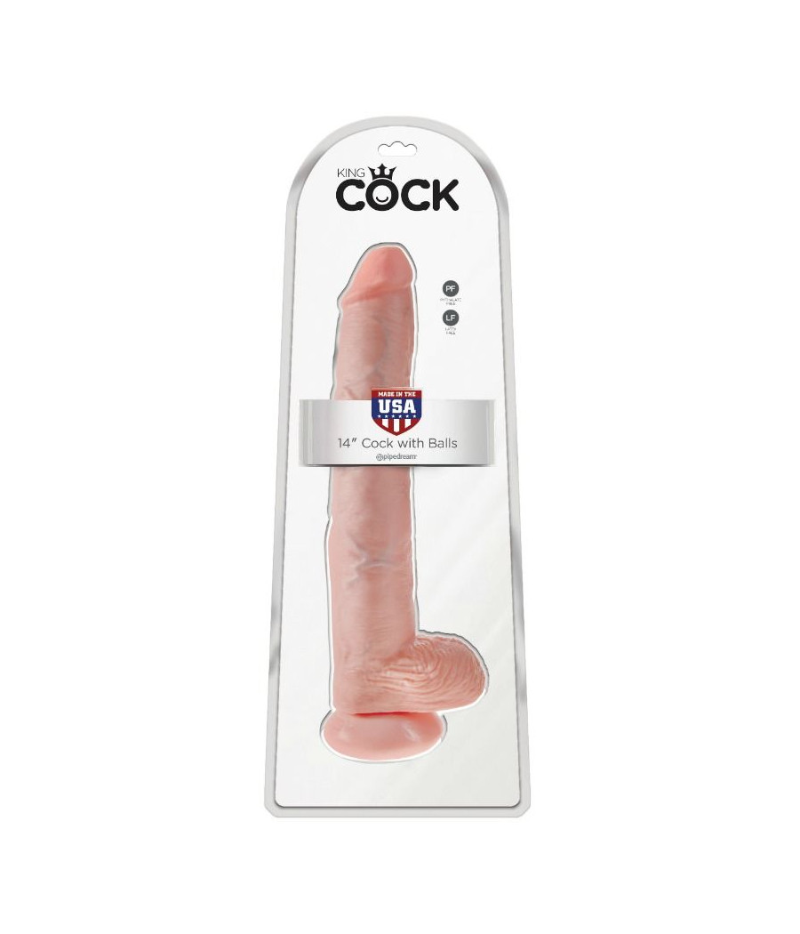 KING COCK - GODE AVEC COUILLES 35.6 CM - CHAIR
