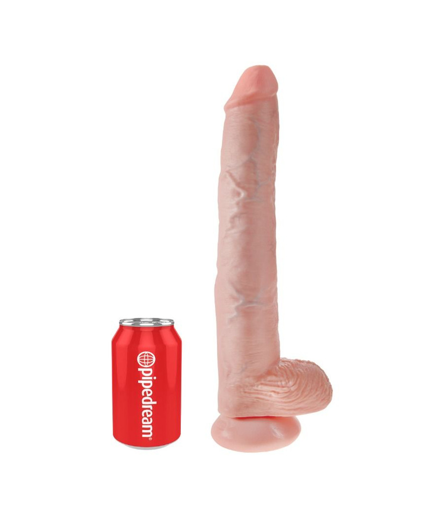 KING COCK - PENE CON TESTÍCULOS 35.6 CM COLOR NATURAL