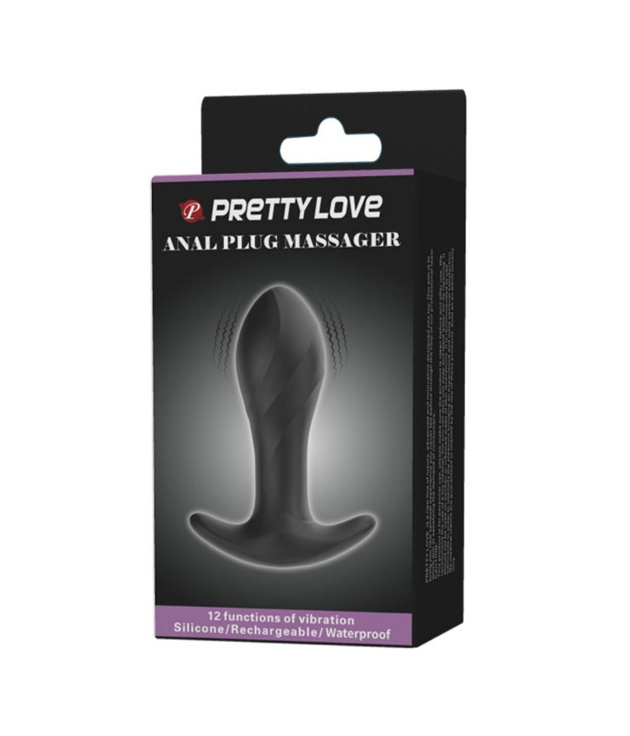 PRETTY LOVE - VIBRADOR ANAL PRETO PRETO AMOR