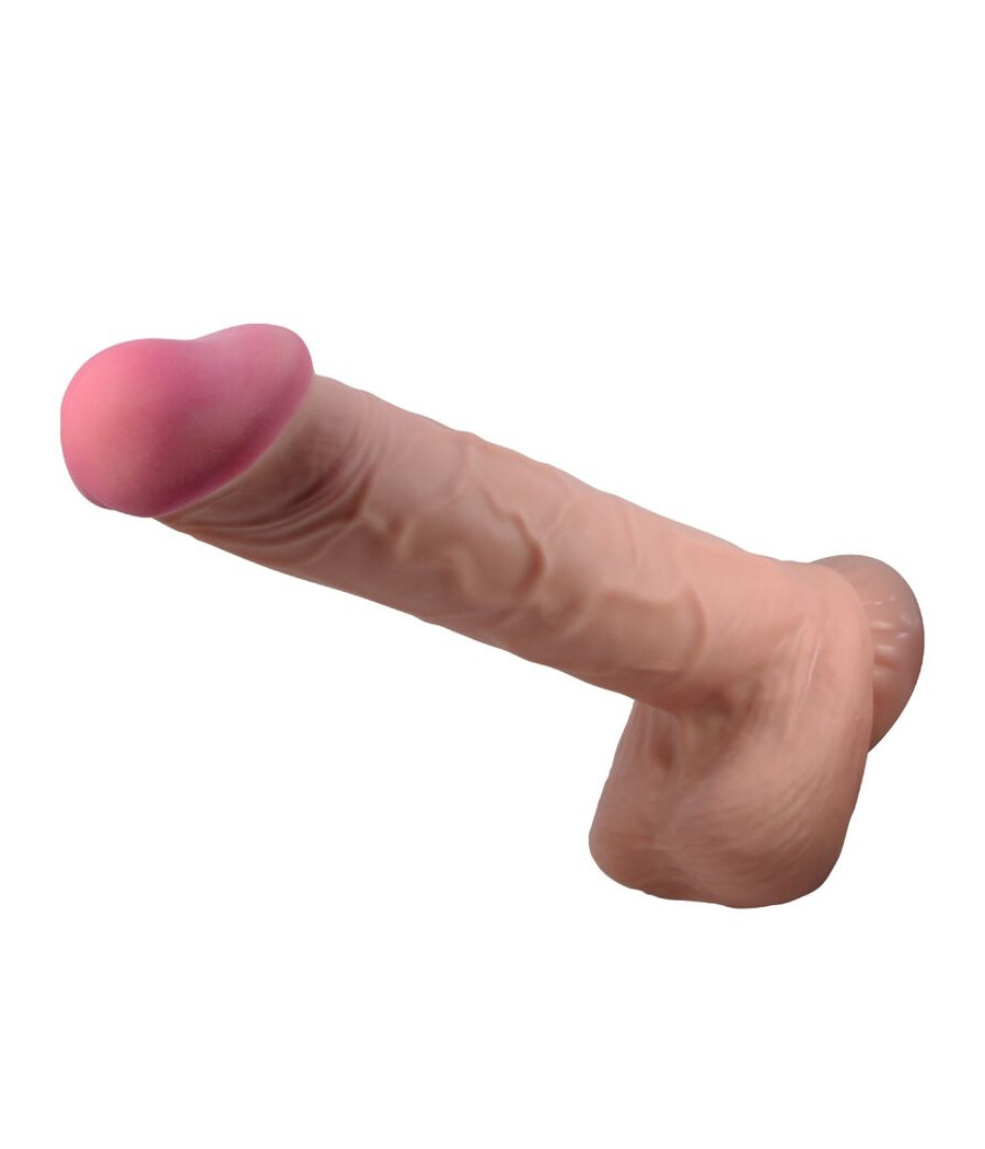 PRETTY LOVE - DILDO REALISTICO SLIDING SKIN SERIES CON VENTOSA SCORREVOLE DELLA PELLE MARRONE 26 CM