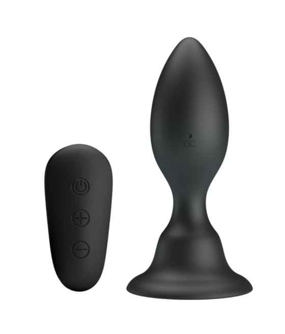 MR PLAY - PLUG ANAL COM CONTROLE REMOTO VIBRAO PRETO