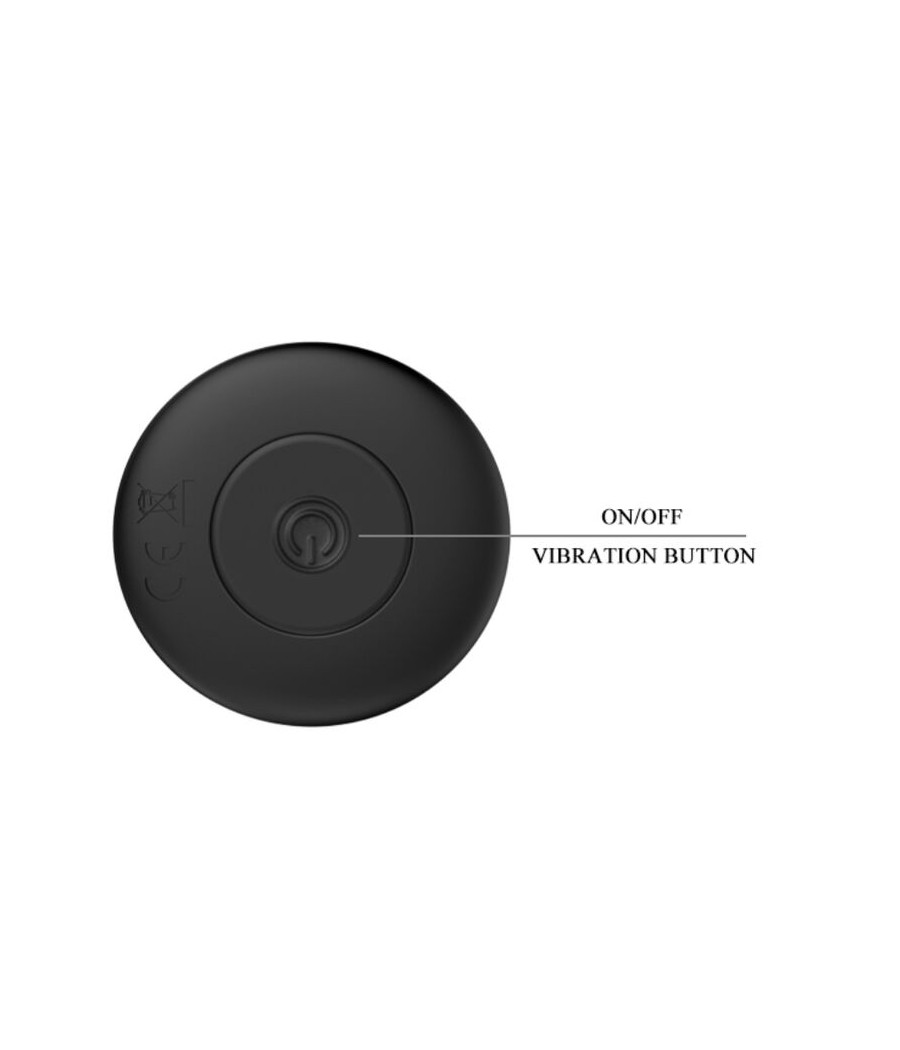 MR PLAY - PLUG ANAL VIBRADOR PRETO RECARREGVEL
