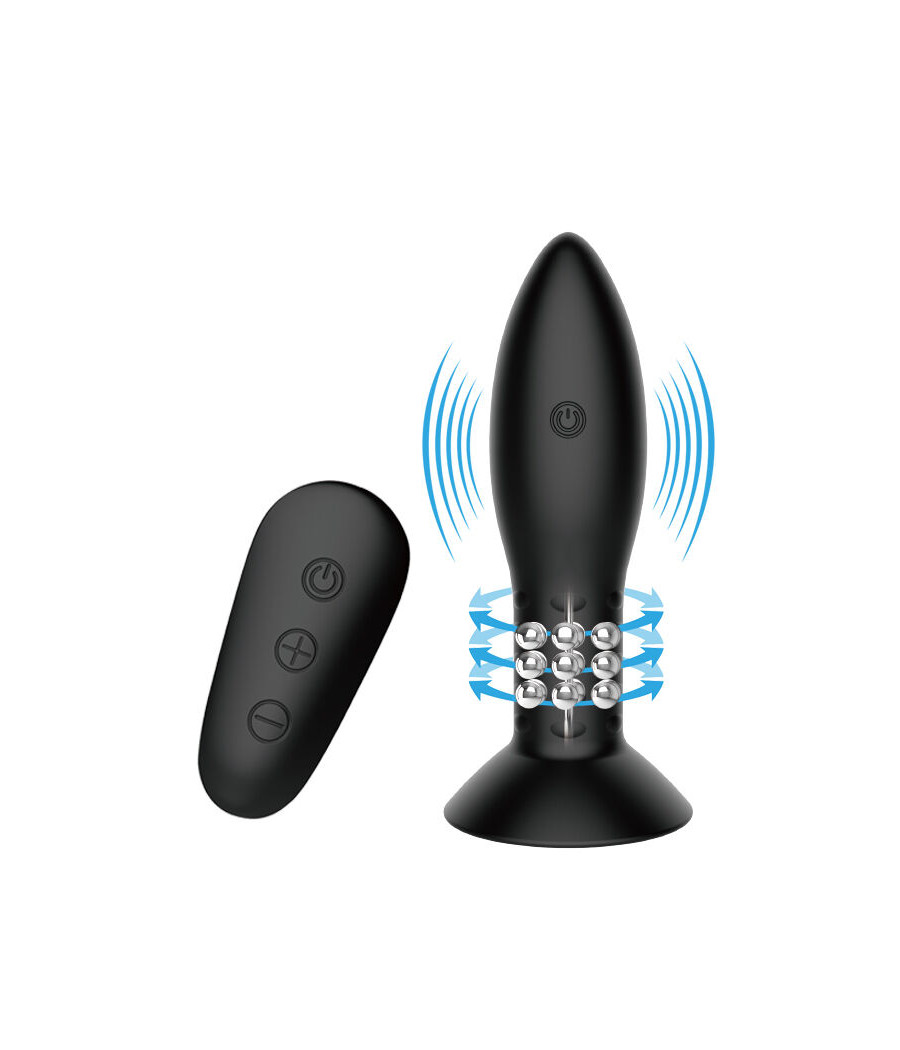 MR PLAY - SPINA CON TELECOMANDO SFERE ROTANTI NERE