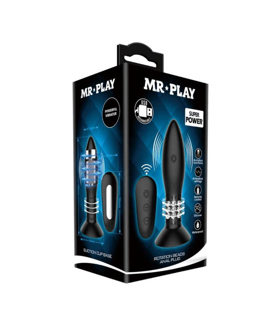 MR PLAY - SPINA CON TELECOMANDO SFERE ROTANTI NERE