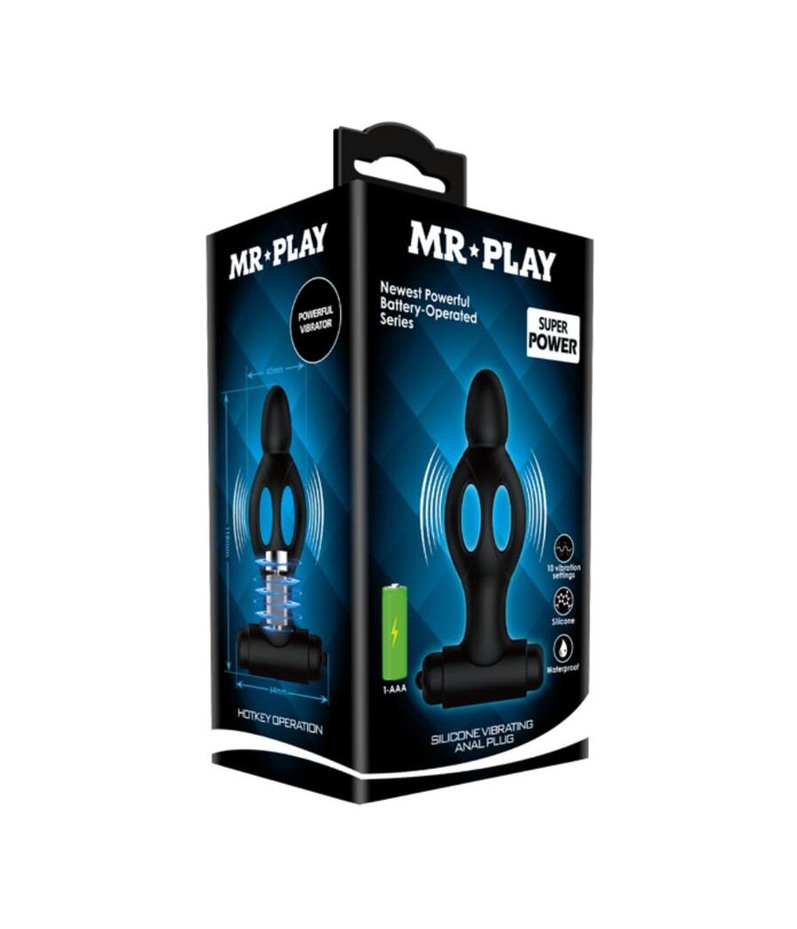 MR PLAY - SILICONE ANAL PLUG WITH VIBRATION