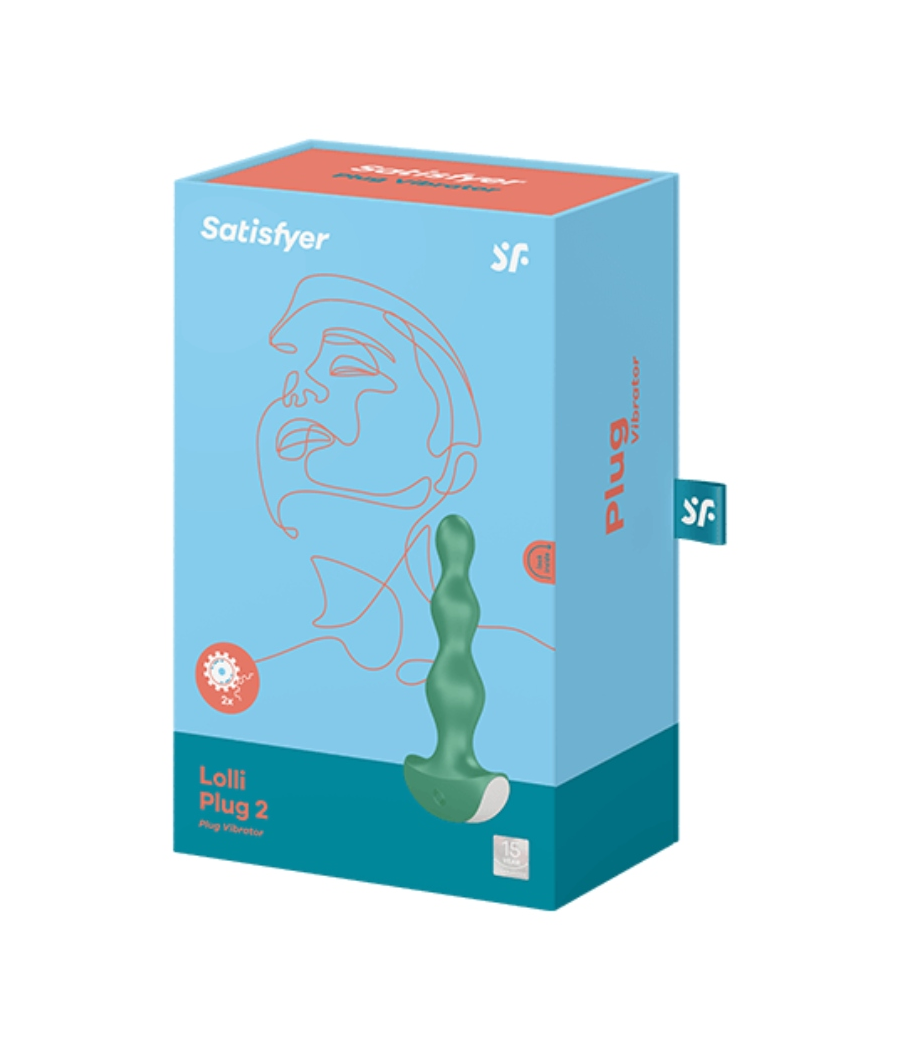SATISFYER - LOLLI PLUG 2 PLUG VIBRATOR GRÜN