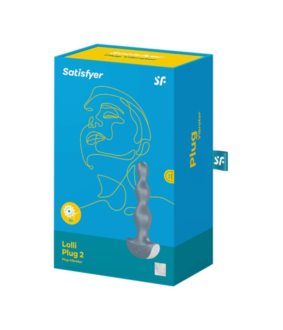 SATISFYER - LOLLI PLUG 2 PLUG VIBRATOR GRIS