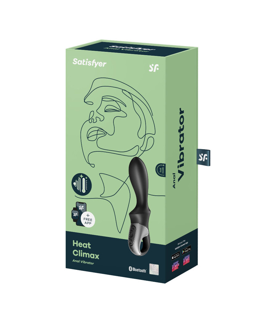 SATISFYER - APP VIBRATORE ANALE HEAT CLIMAX NERO