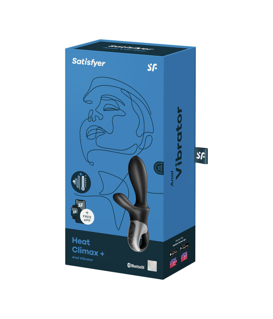 SATISFYER - HEAT CLIMAX+ APP VIBRATORE ANALE NERO