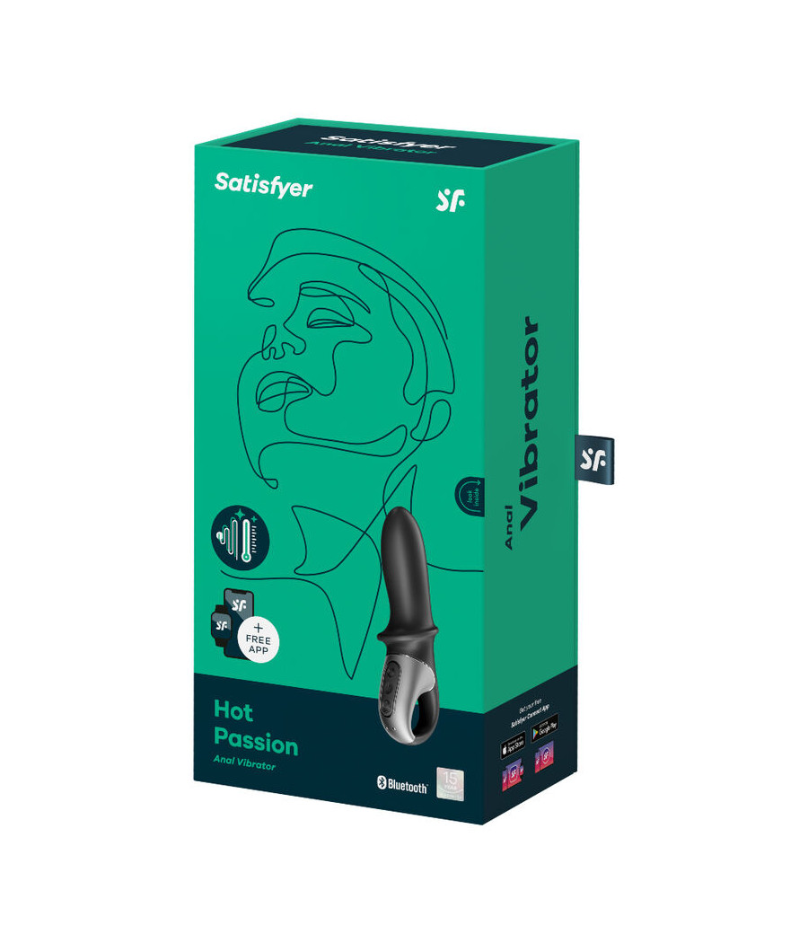SATISFYER - HOT PASSION ANAL VIBRATOR APP BLACK