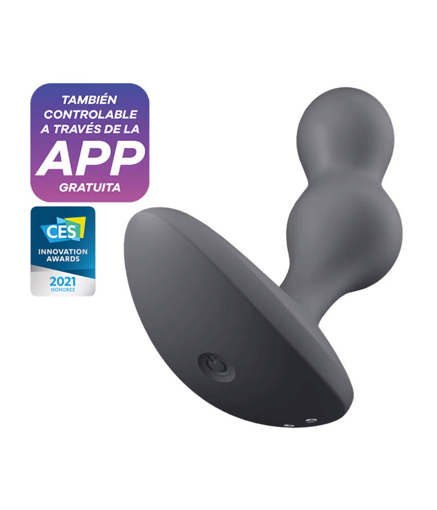 SATISFYER - APP PLUG VIBRANTE DEEP DIVER GRIGIO