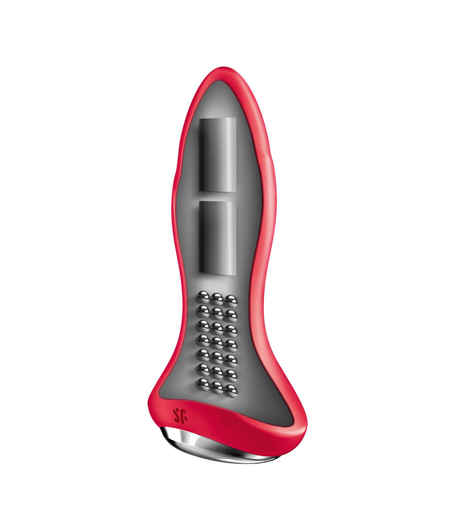 SATISFYER - ROTATOR PLUG 1+ PLUG VIBRADOR APP ROJO