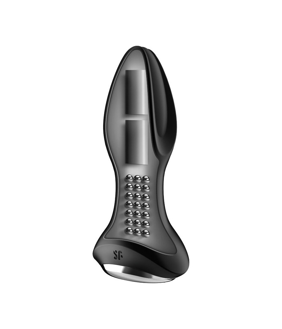 SATISFYER - ROTATOR PLUG 2+ APLICATIVO VIBRATÓRIO PRETO