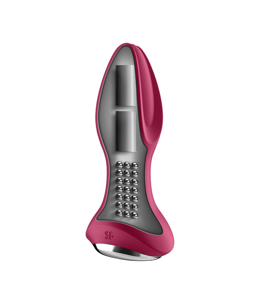 SATISFYER - ROTATOR PLUG 2+ VIBRATING PLUG APP VERMELHO