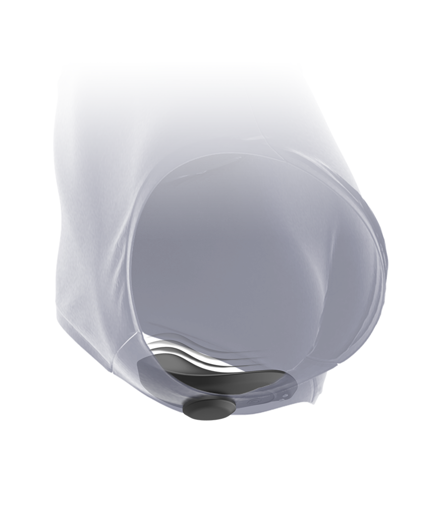 BLACK&SILVER - CULOTTE VIBRANTE RECHARGEABLE EN SILICONE PRESTON NOIRE
