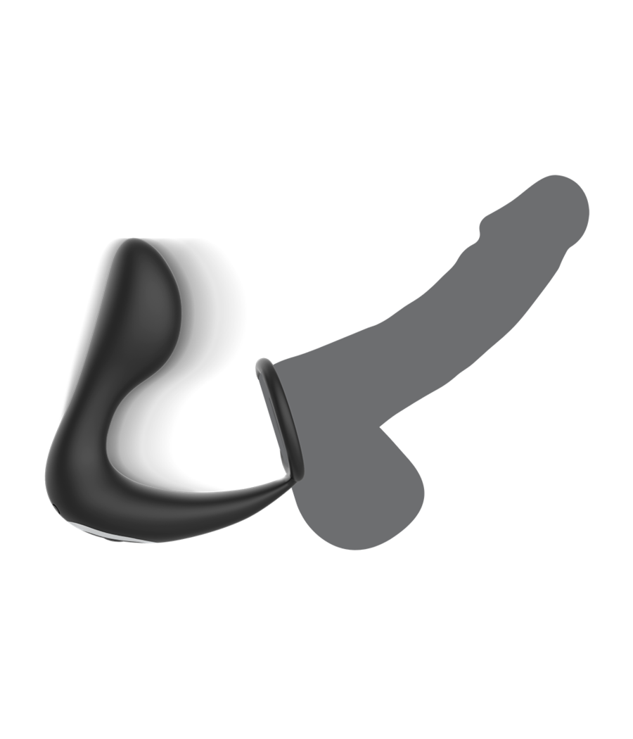 BLACK&SILVER - MASAJEADOR ANAL CONTROL REMOTO SILICONA RECARGABLE NEGRO