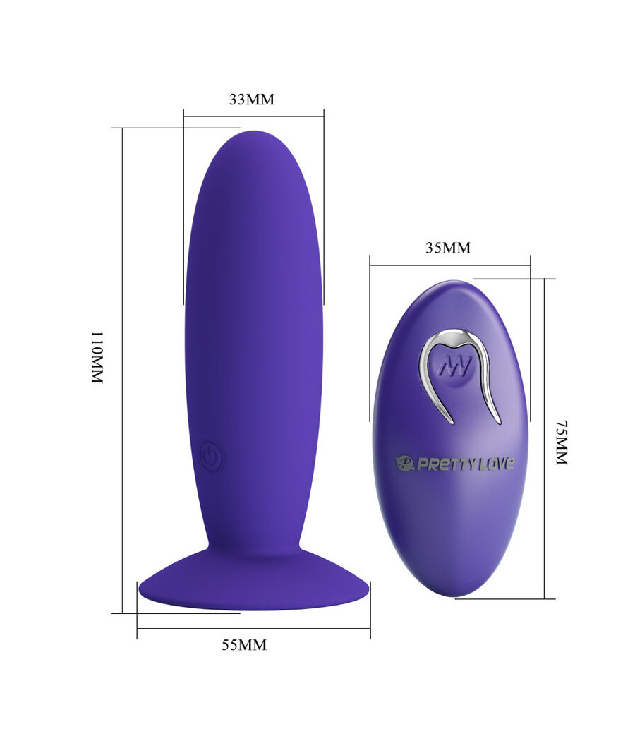 PRETTY LOVE - JUGENDPLUG ANALVIBRATOR MIT FERNBEDIENUNG VIOLETT