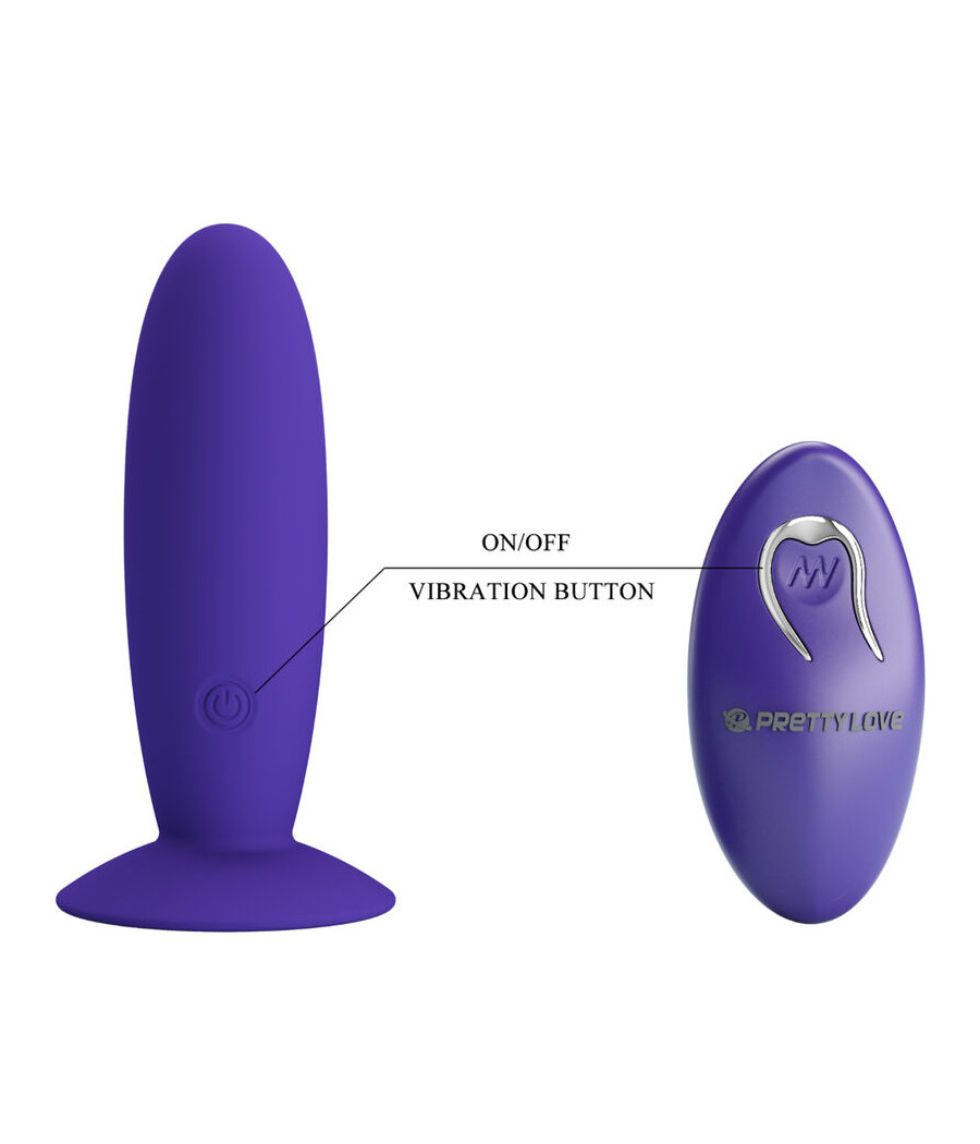PRETTY LOVE - YOUTH PLUG ANAL VIBRADOR CONTROL REMOTO VIOLETA