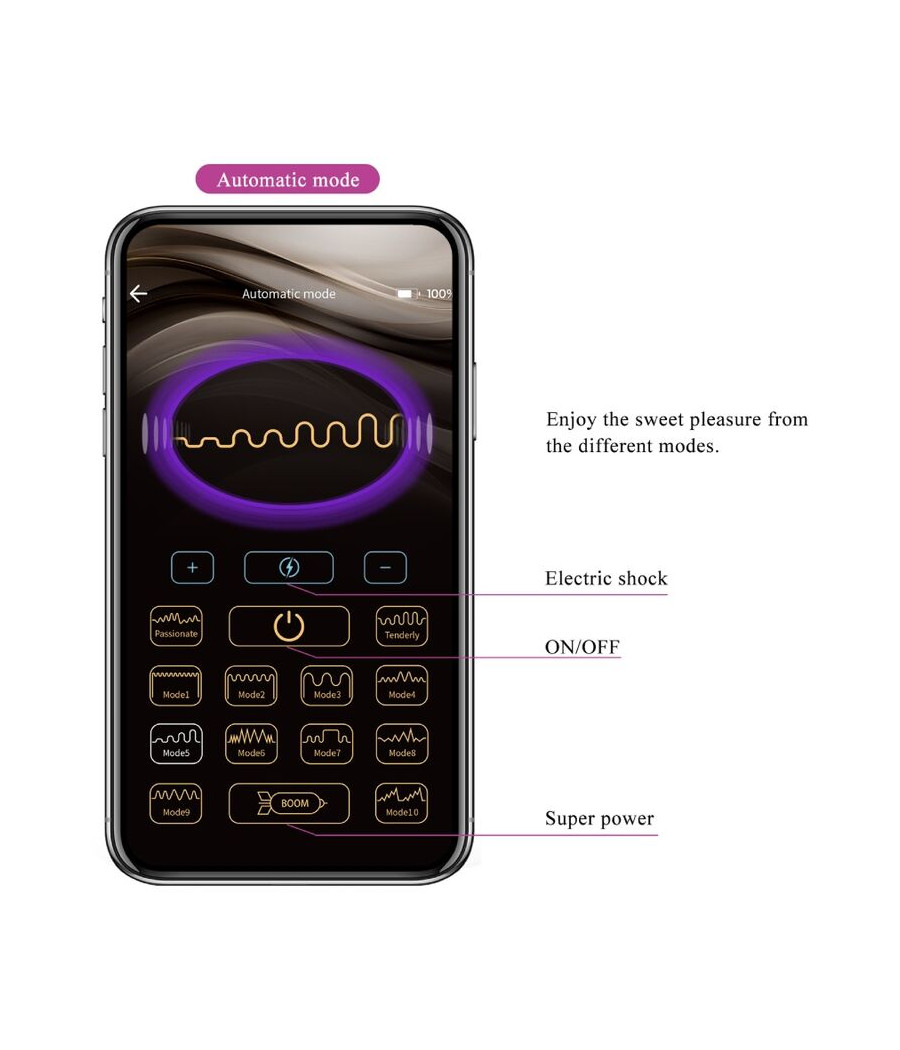 PRETTY LOVE - JEFFERSON PLUG ANAL CONTROLADO POR APP NEGRO