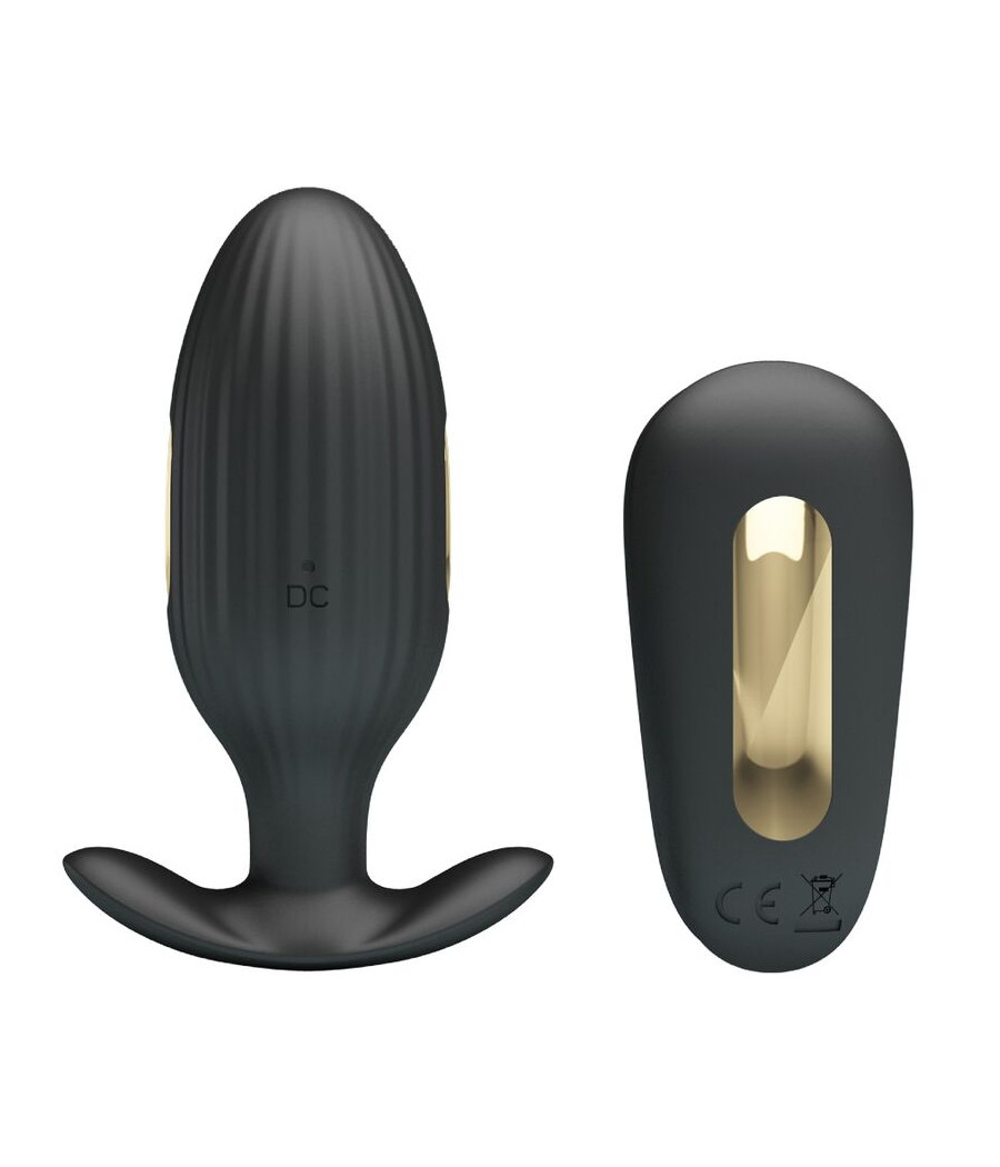 PRETTY LOVE - VIBRATEUR ANAL RECHARGEABLE KELLY PLUG NOIR