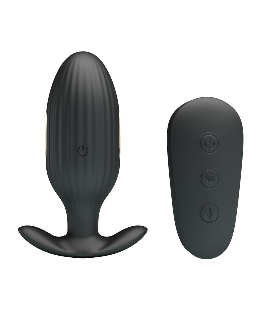 PRETTY LOVE - VIBRATEUR ANAL RECHARGEABLE KELLY PLUG NOIR