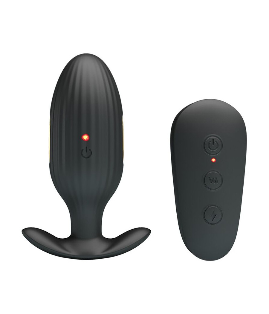 PRETTY LOVE - VIBRATORE ANALE RICARICABILE KELLY PLUG NERO