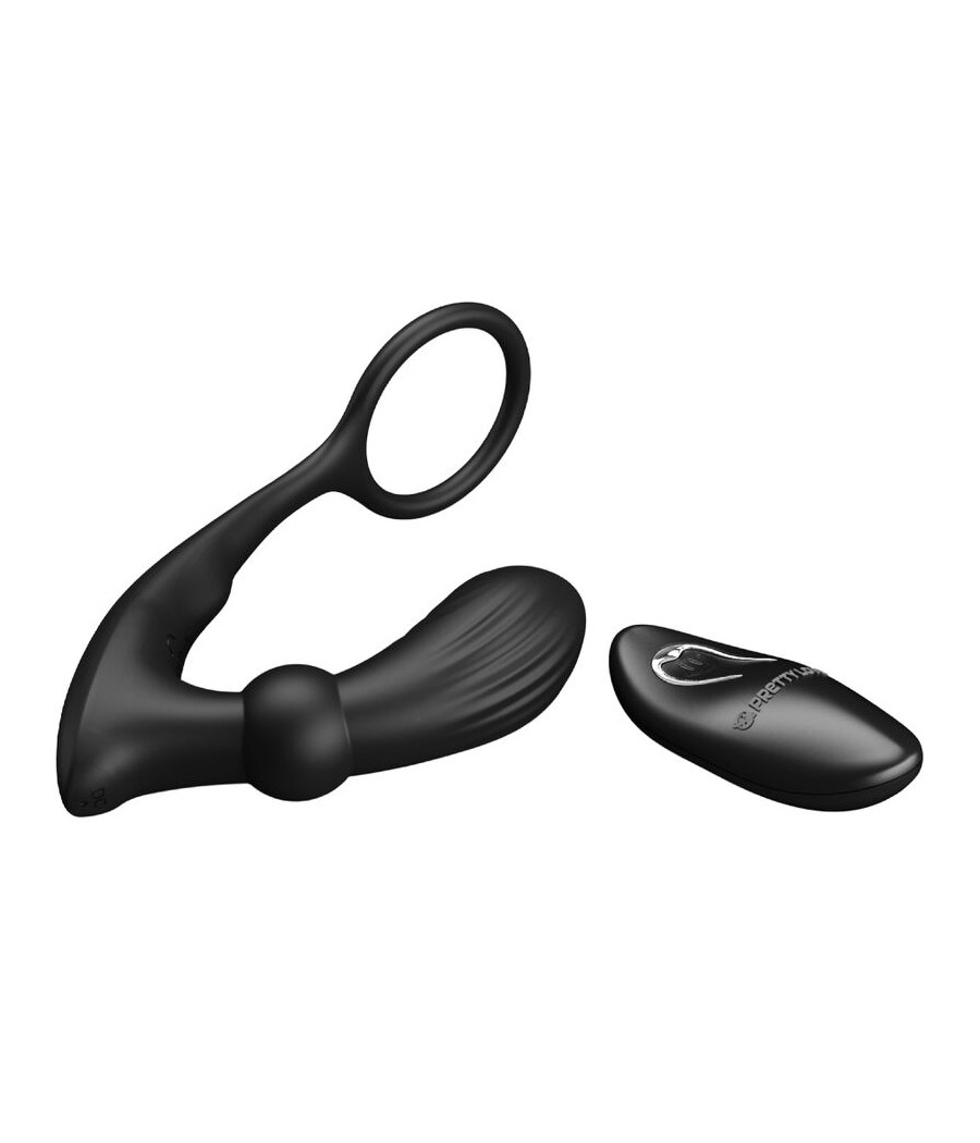 PRETTY LOVE - ANELLO ANALE E VIBRATORE WARREN BLACK