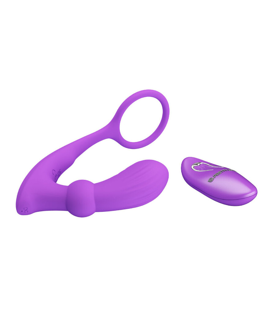 PRETTY LOVE - BAGUE WARREN ET VIBRATEUR ANAL VIOLET