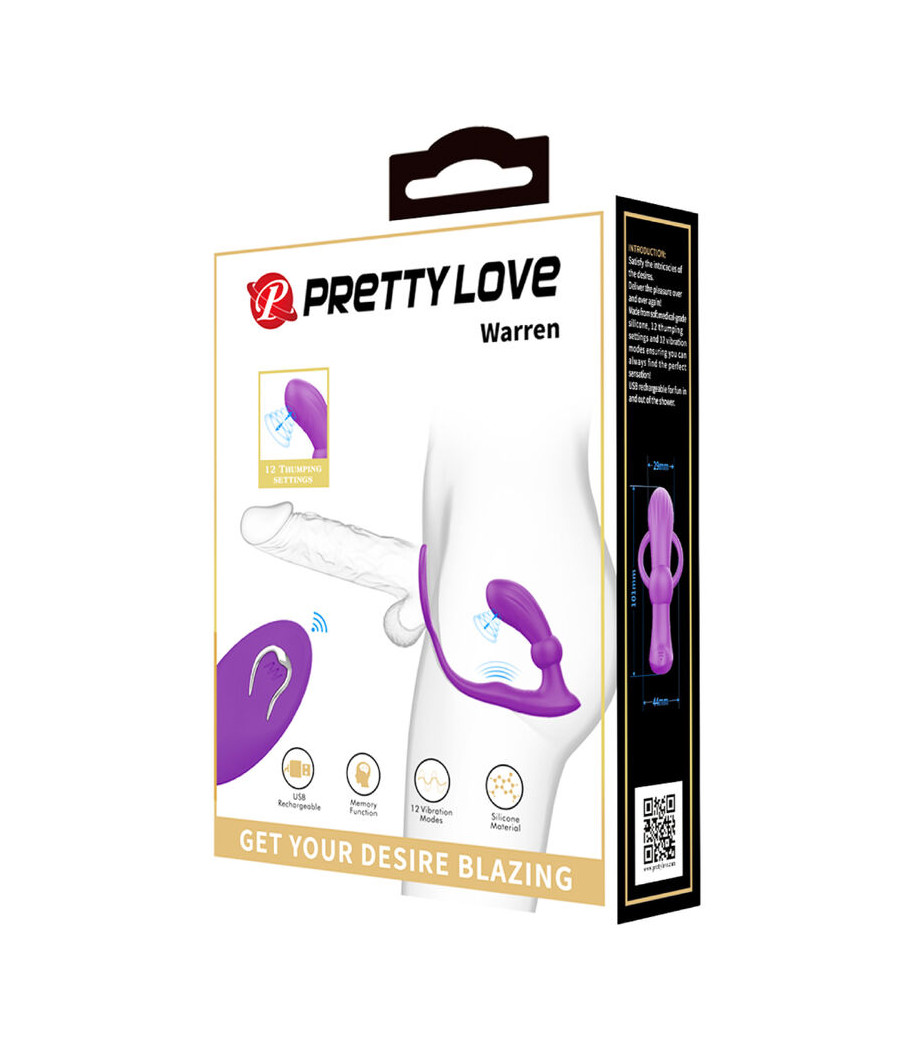 PRETTY LOVE - WARREN VIOLET ANAL RING & VIBRATOR
