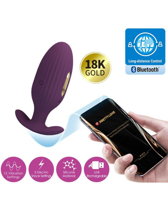 PRETTY LOVE - JEFFERSON APP-GESTEUERTER ANALSTECKER LILA