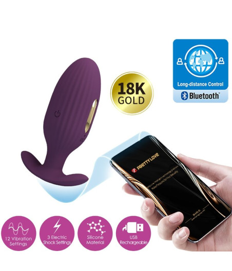 PRETTY LOVE - PLUG ANAL CONTRÔLÉ PAR APPLICATION JEFFERSON VIOLET