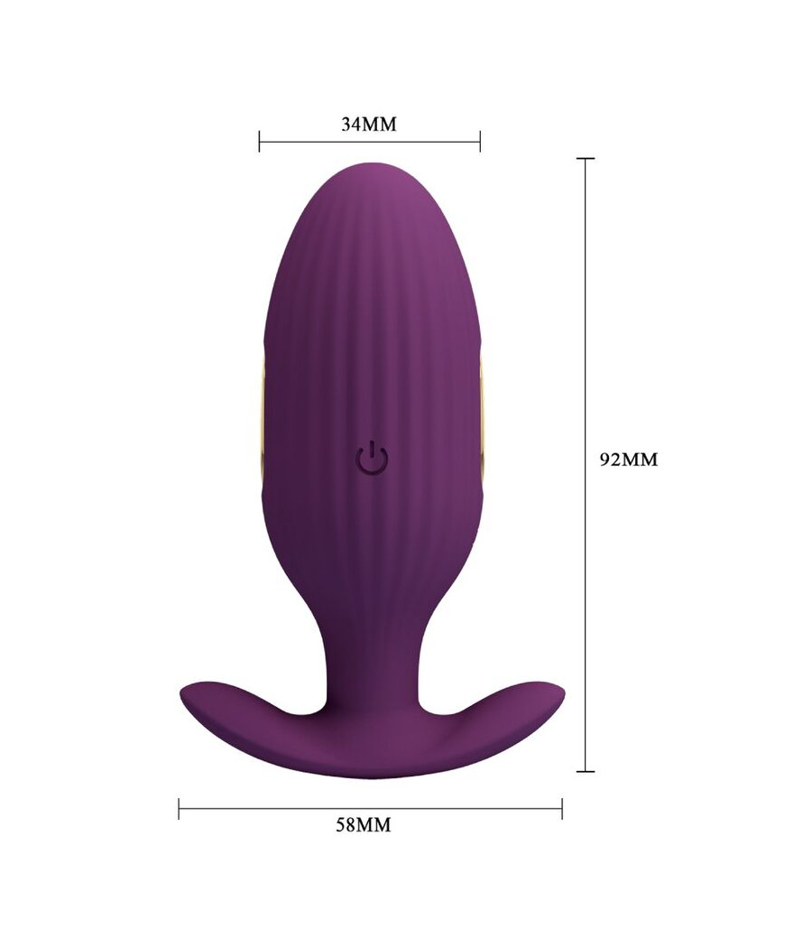 PRETTY LOVE - JEFFERSON APP CONTROLLED ANAL PLUG PURPLE