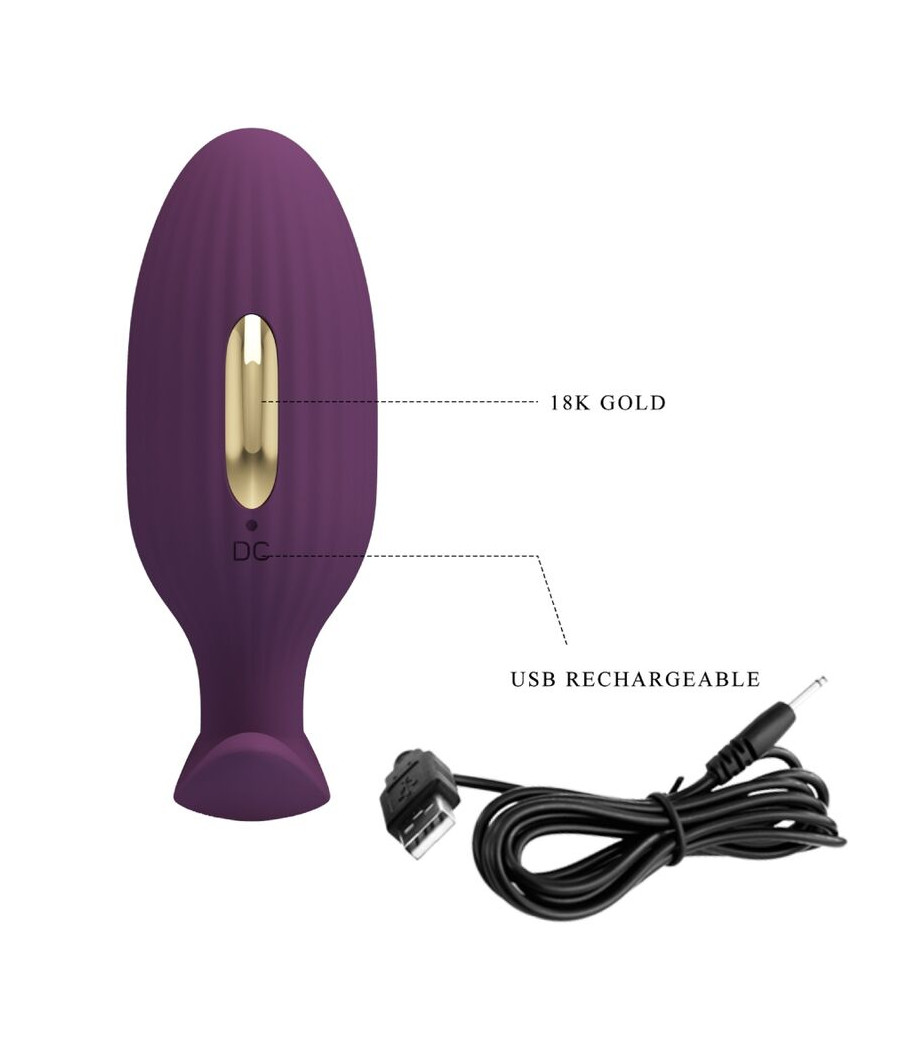 PRETTY LOVE - JEFFERSON APP CONTROLLED ANAL PLUG PURPLE