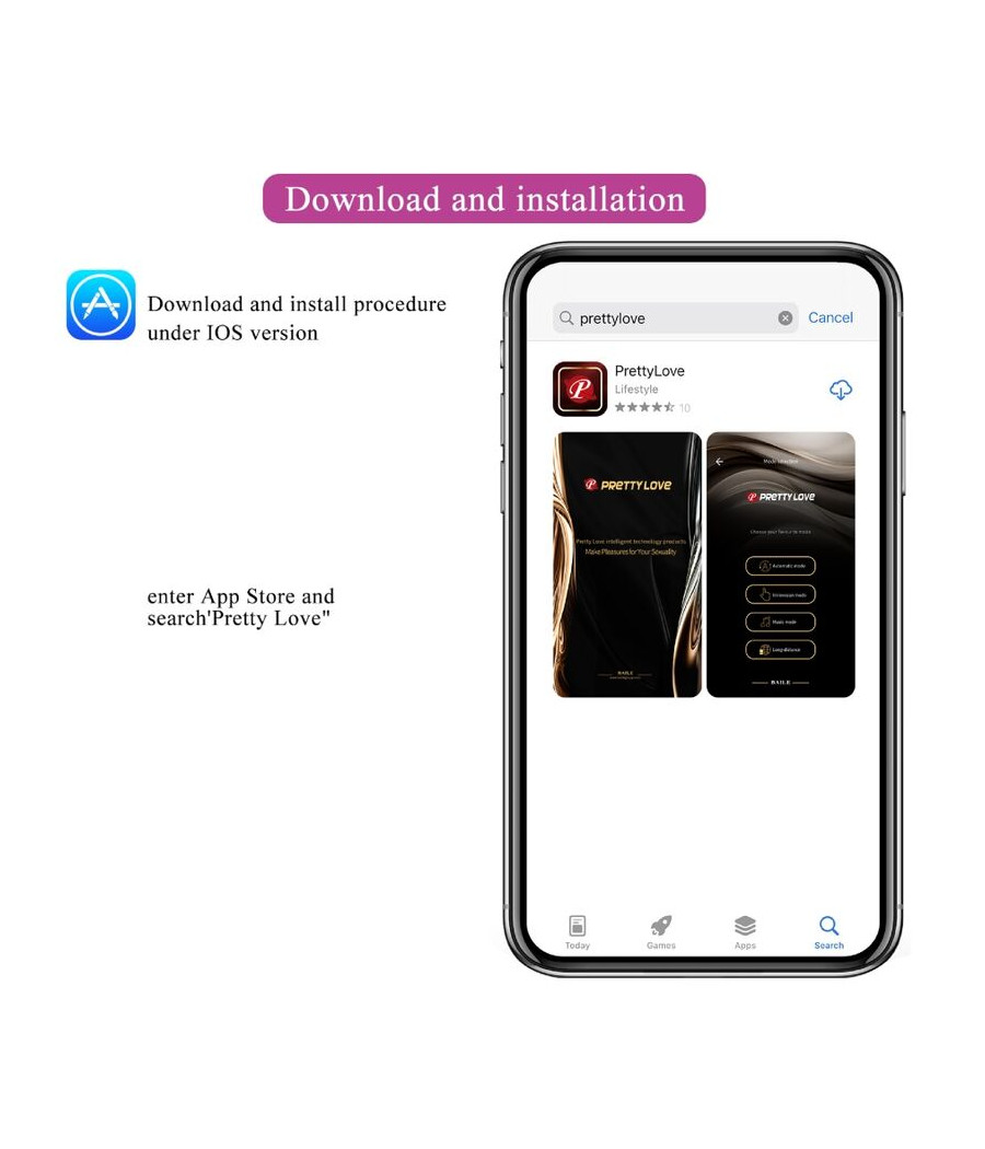 PRETTY LOVE - JEFFERSON APP CONTROLLED ANAL PLUG PURPLE