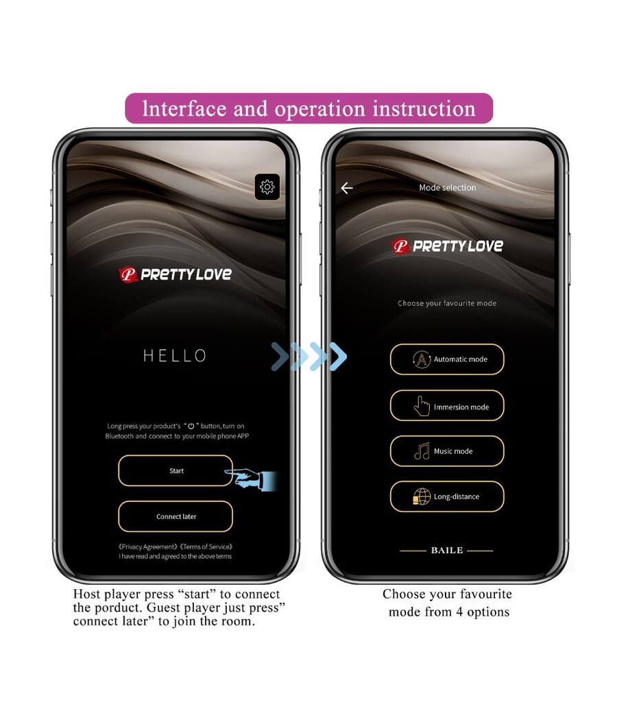 PRETTY LOVE - JEFFERSON APP-GESTEUERTER ANALSTECKER LILA