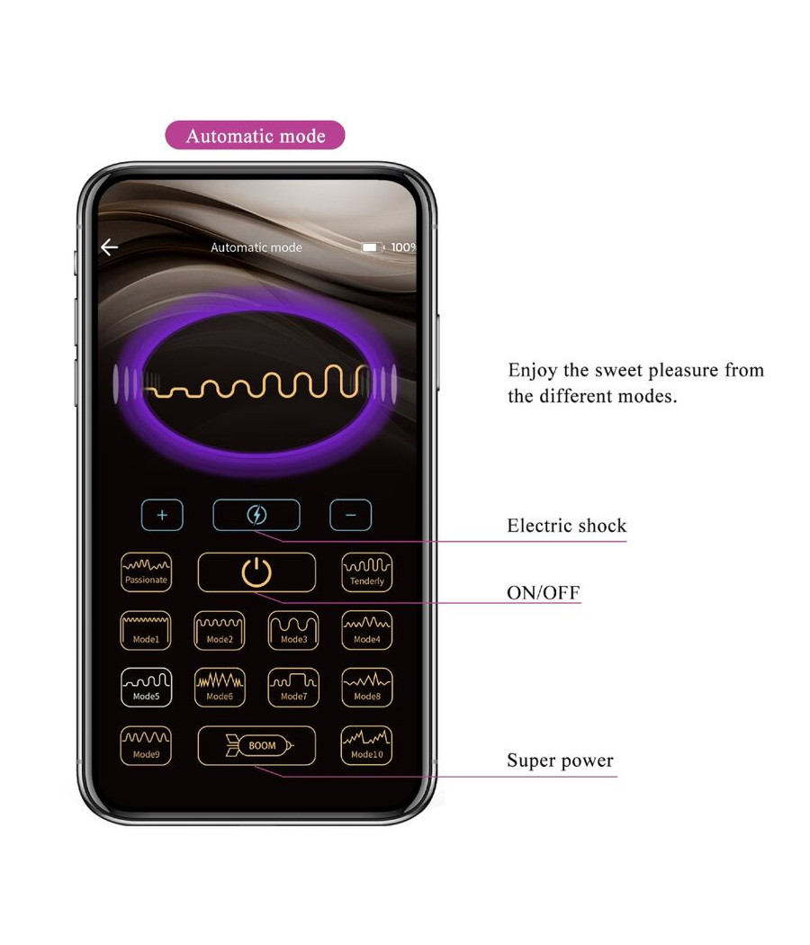PRETTY LOVE - PLUG ANAL CONTRÔLÉ PAR APPLICATION JEFFERSON VIOLET